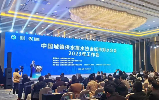 中國水協城市排水分會蒞臨柏中環境合肥王小郢公司參觀交流